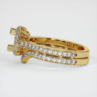 18K Yellow Gold Antique Style Ring Setting Image