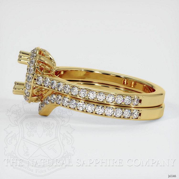 18K Yellow Gold Antique Style Ring Setting
