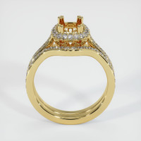 18K Yellow Gold Antique Style Ring Setting Image