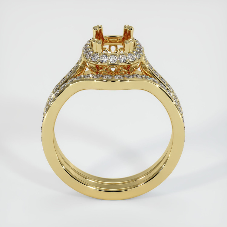 18K Yellow Gold Antique Style Ring Setting