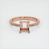14K Rose Gold Antique Style Ring Setting Image