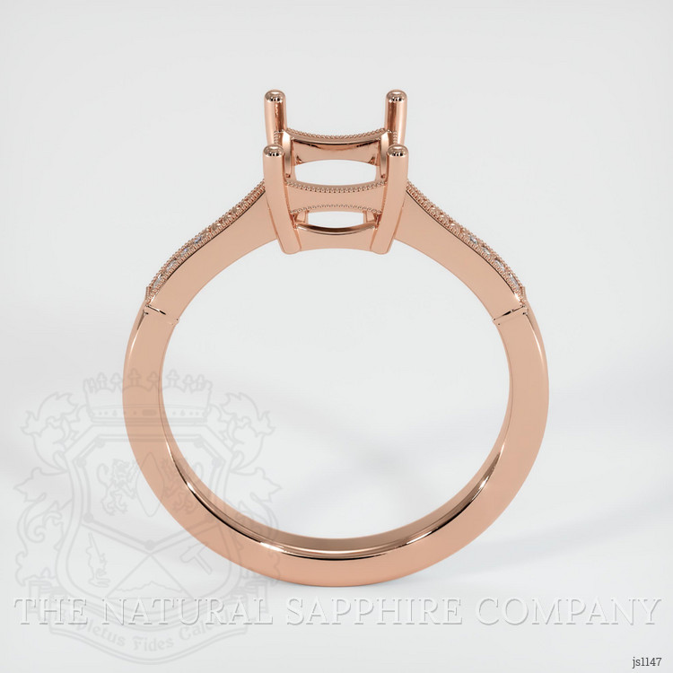 14K Rose Gold Antique Style Ring Setting