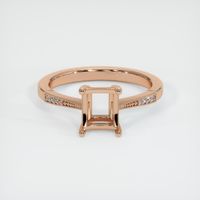 18K Rose Gold Antique Style Ring Setting Image
