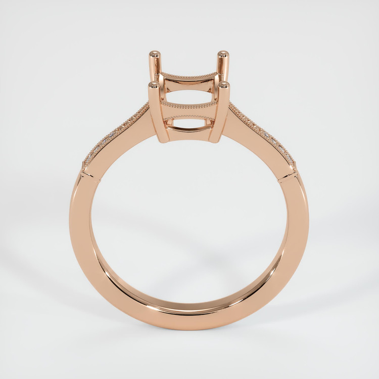 18K Rose Gold Antique Style Ring Setting