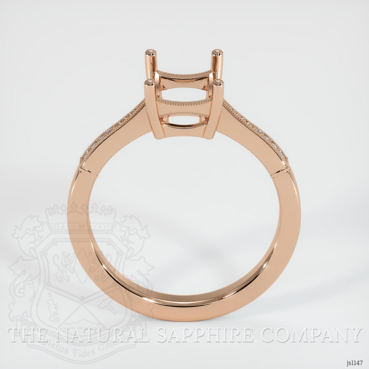 18K Rose Gold Antique Style Ring Setting