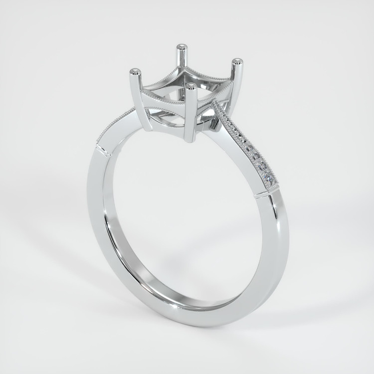 Silver Antique Style Ring Setting