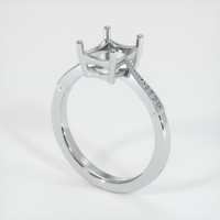 10K White Gold Antique Style Ring Setting Video