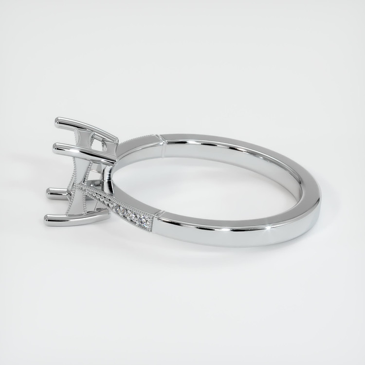 14K White Gold Antique Style Ring Setting