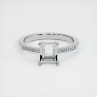 18K White Gold Antique Style Ring Setting Image