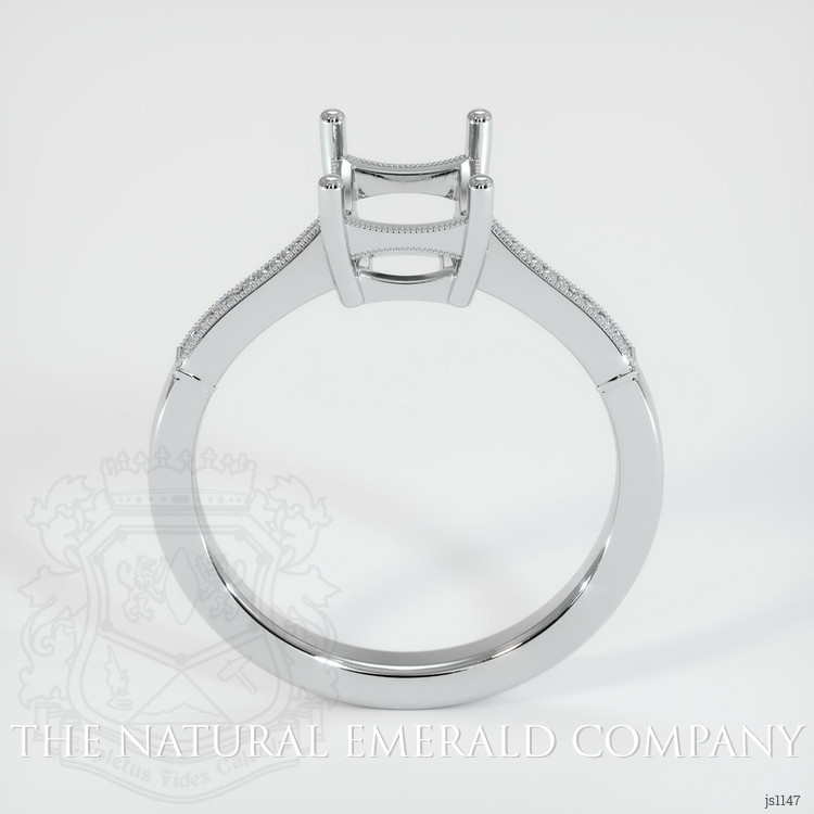 18K White Gold Antique Style Ring Setting