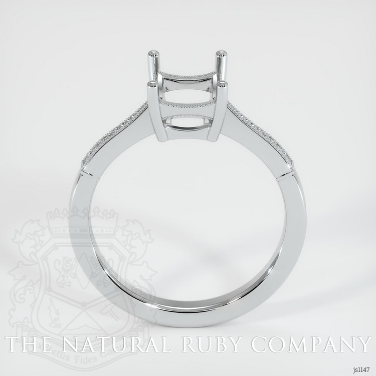 18K White Gold Antique Style Ring Setting