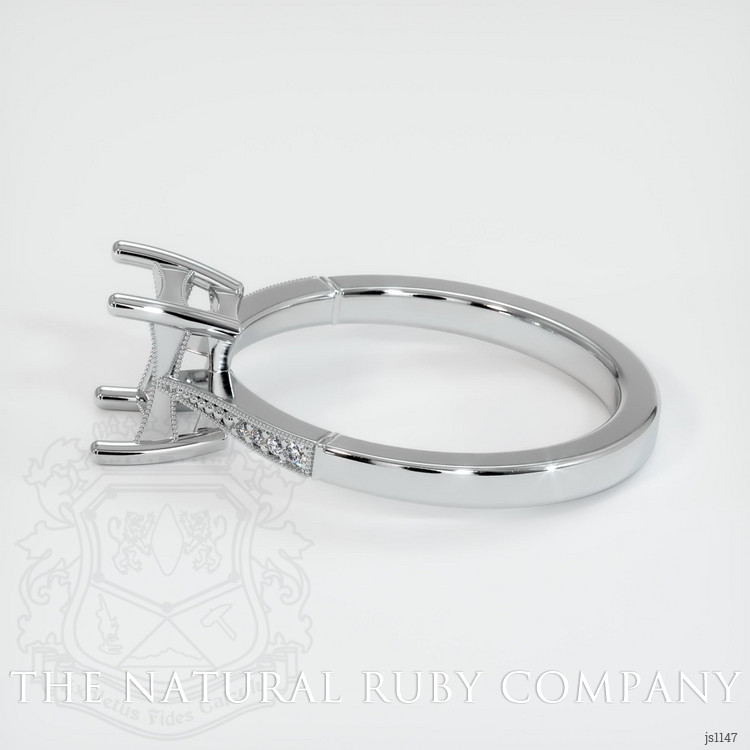 18K White Gold Antique Style Ring Setting