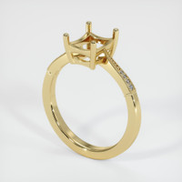 10K Yellow Gold Antique Style Ring Setting Video