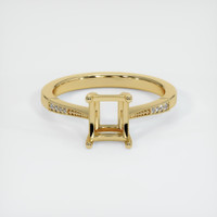 10K Yellow Gold Antique Style Ring Setting Image