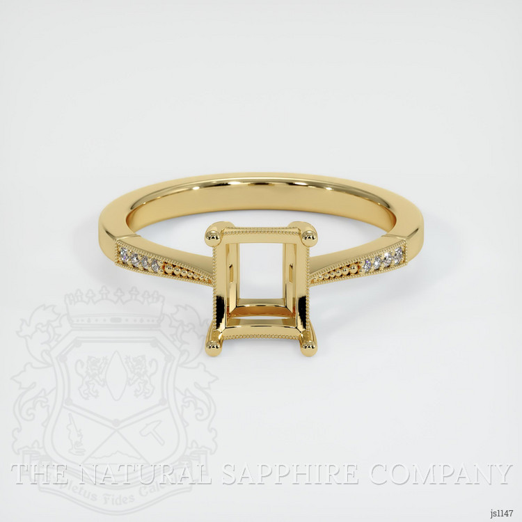 14K Yellow Gold Antique Style Ring Setting