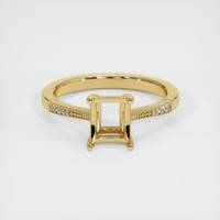 18K Yellow Gold Antique Style Ring Setting Image