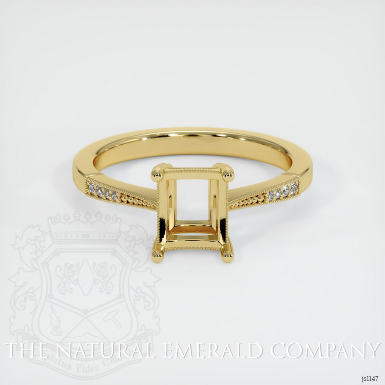 18K Yellow Gold Antique Style Ring Setting