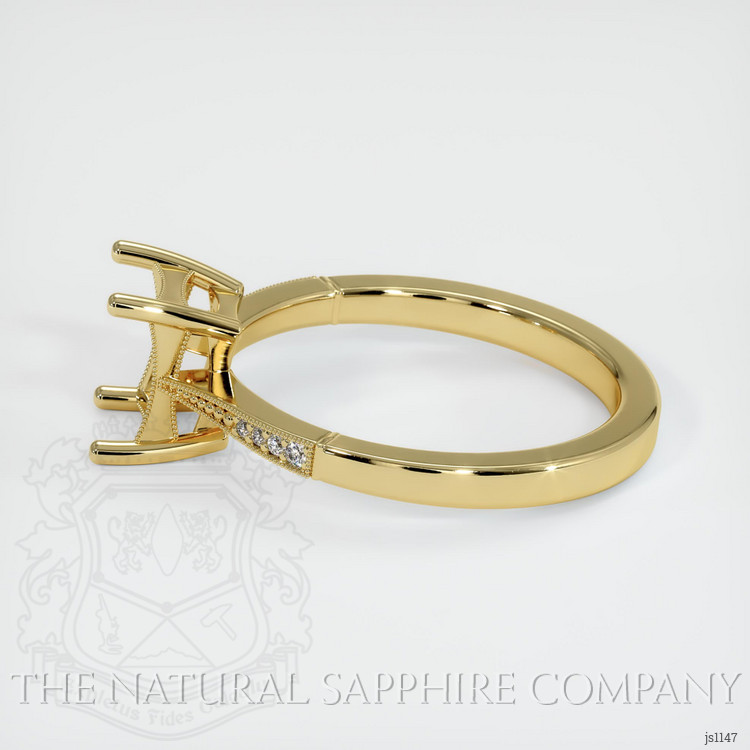 18K Yellow Gold Antique Style Ring Setting