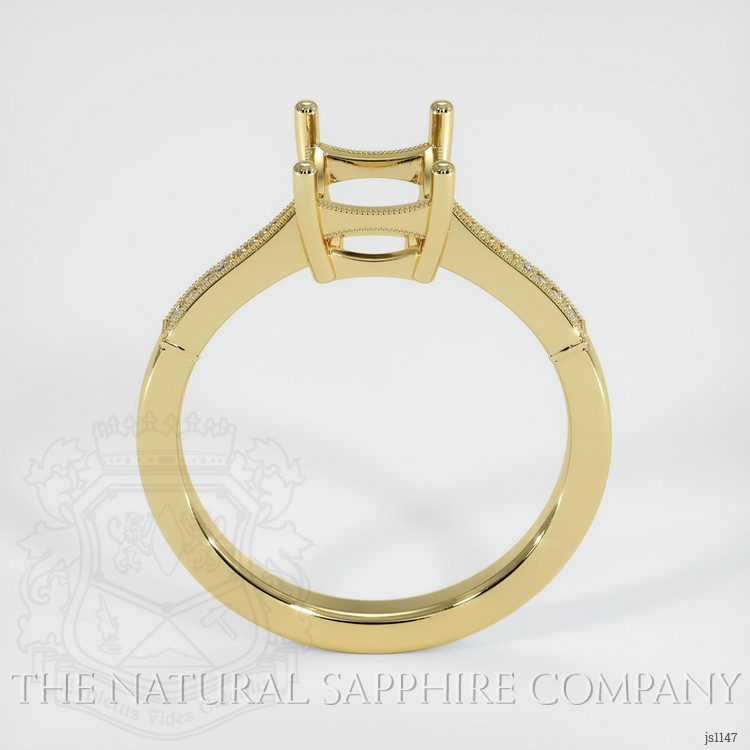 18K Yellow Gold Antique Style Ring Setting