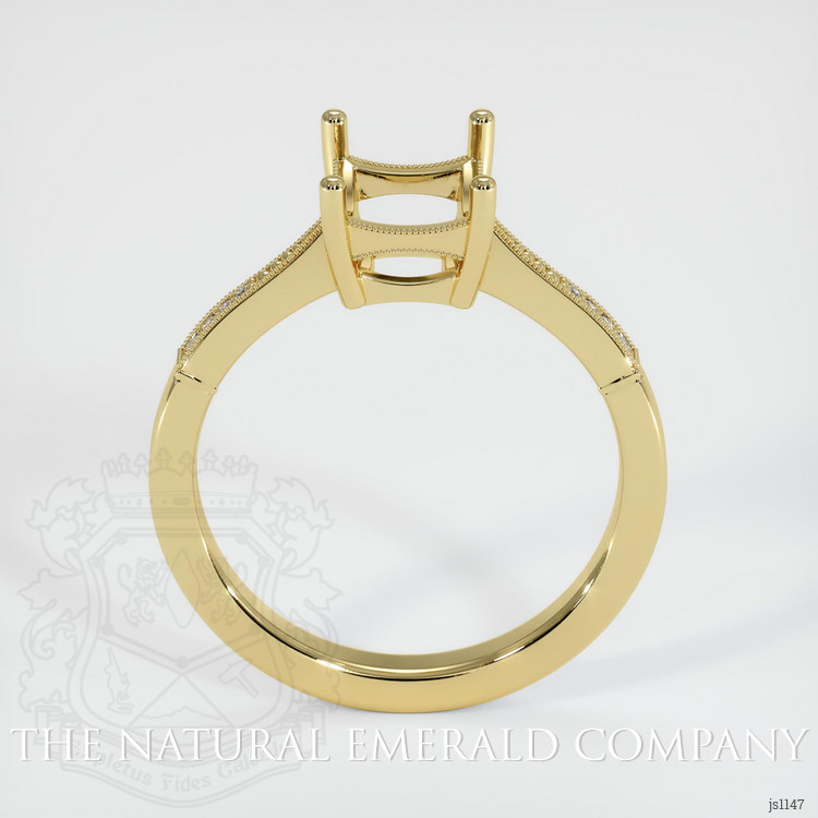 18K Yellow Gold Antique Style Ring Setting
