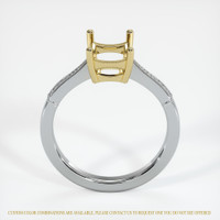 14K Yellow & White Antique Style Ring Setting Image