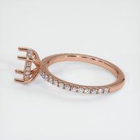 14K Rose Gold Pave Ring Setting Image
