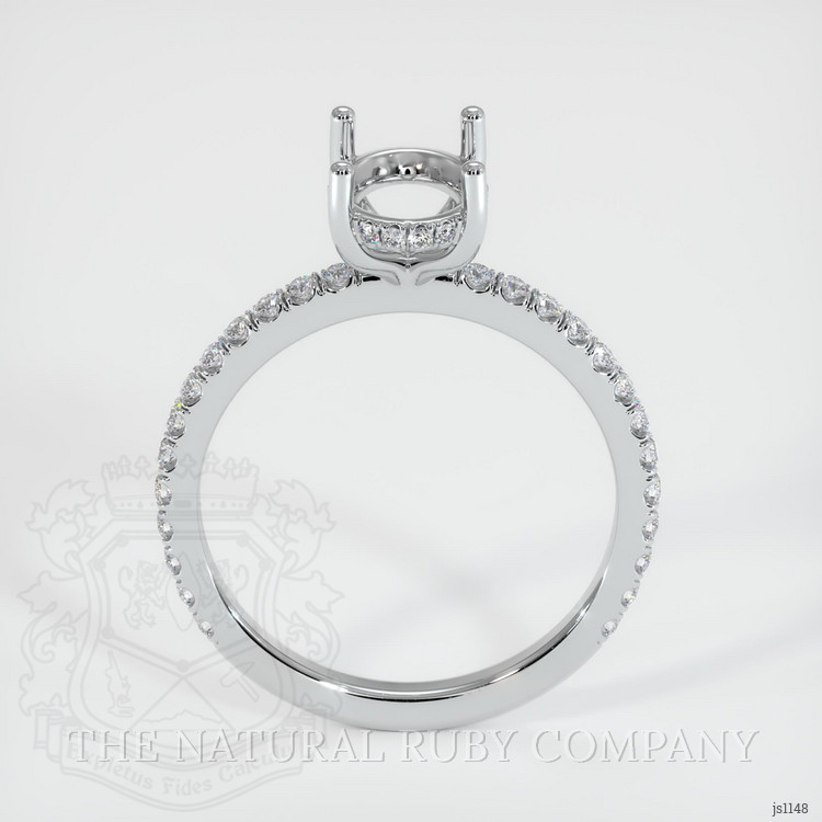Silver Pave Ring Setting