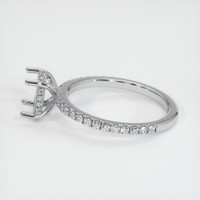 14K White Gold Pave Ring Setting Image