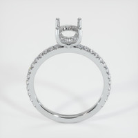 14K White Gold Pave Ring Setting Image