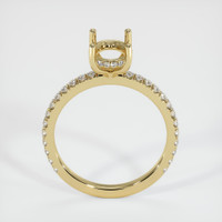 14K Yellow Gold Pave Ring Setting Image