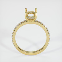18K Yellow Gold Pave Ring Setting Image