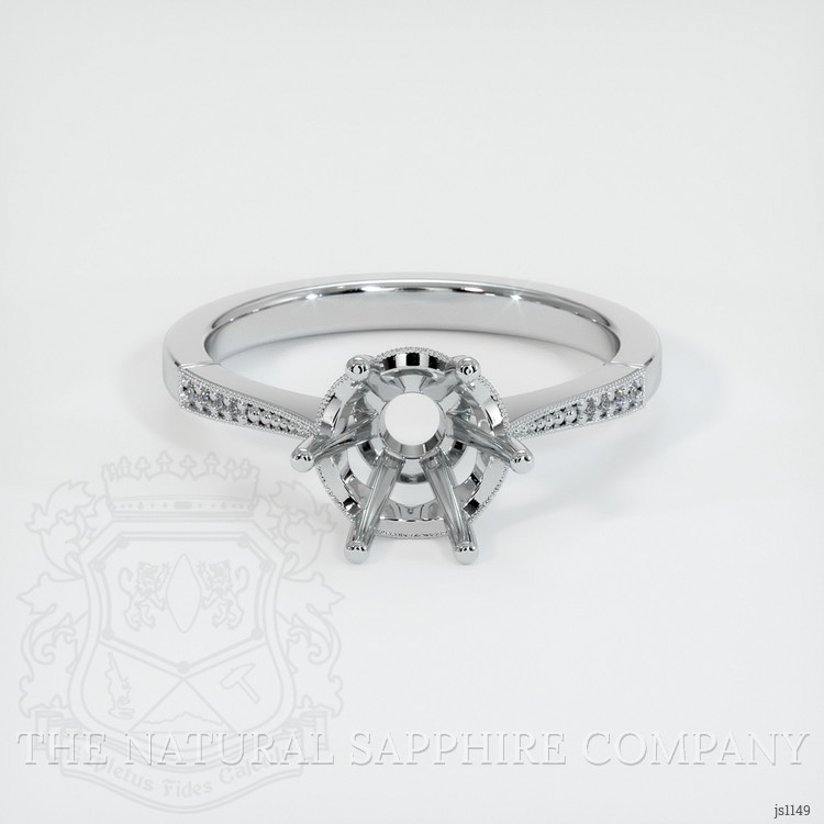 Platinum 950 Antique Style Ring Setting