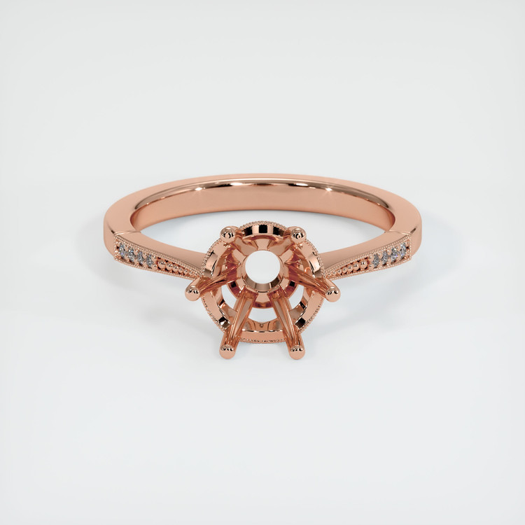 14K Rose Gold Antique Style Ring Setting