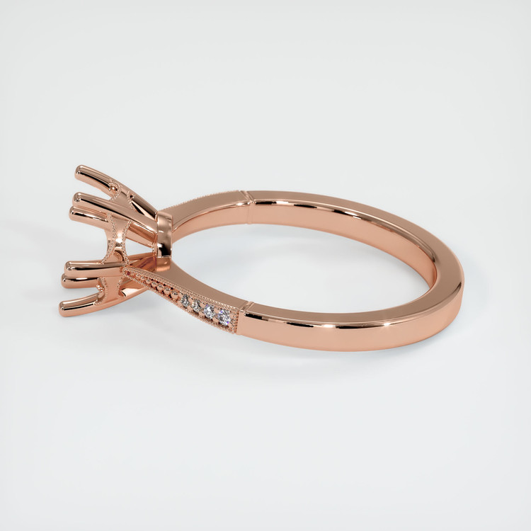 14K Rose Gold Antique Style Ring Setting