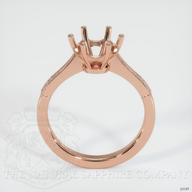 14K Rose Gold Antique Style Ring Setting