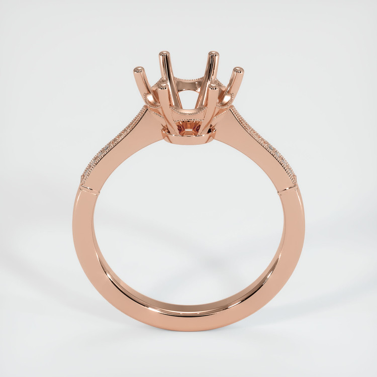 14K Rose Gold Antique Style Ring Setting