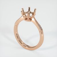 18K Rose Gold Antique Style Ring Setting Video