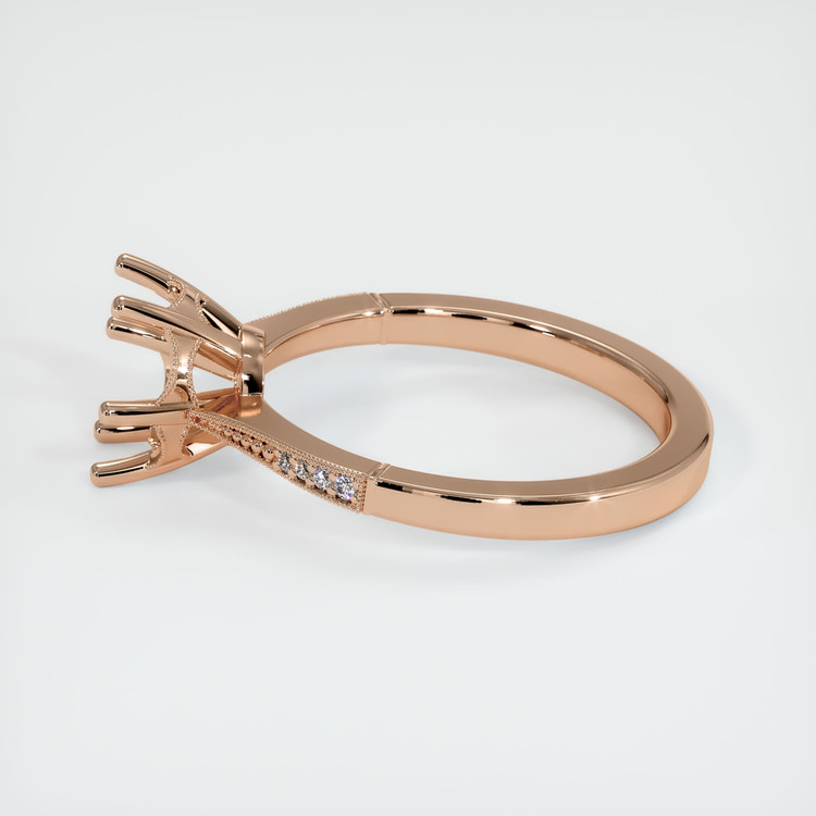 18K Rose Gold Antique Style Ring Setting