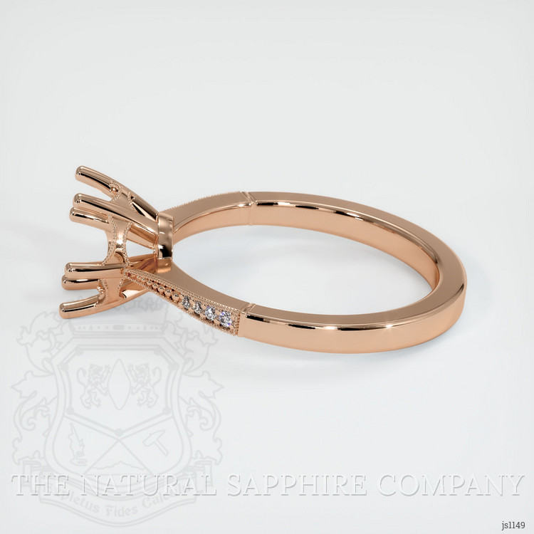 18K Rose Gold Antique Style Ring Setting