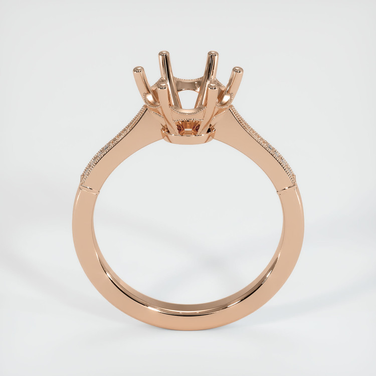 18K Rose Gold Antique Style Ring Setting