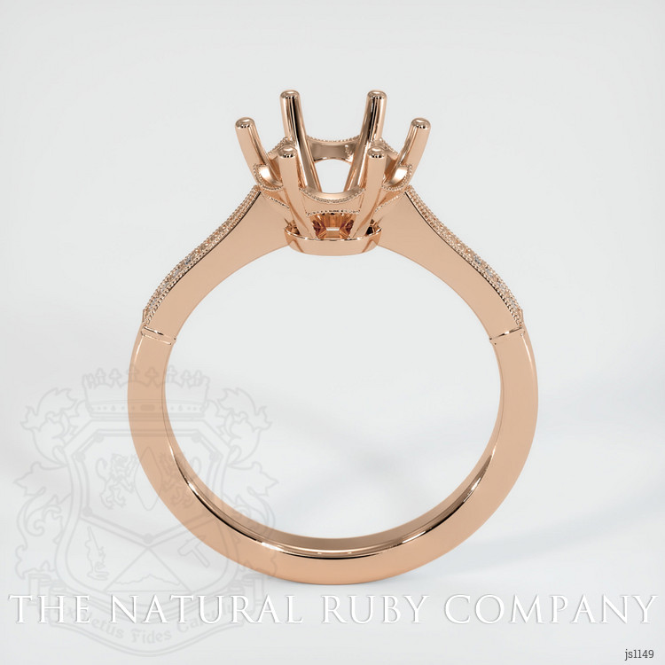 18K Rose Gold Antique Style Ring Setting
