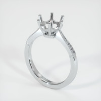 10K White Gold Antique Style Ring Setting Video