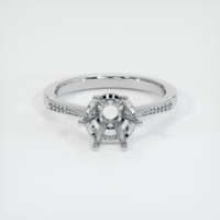 10K White Gold Antique Style Ring Setting Image