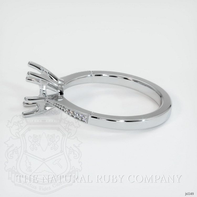 10K White Gold Antique Style Ring Setting