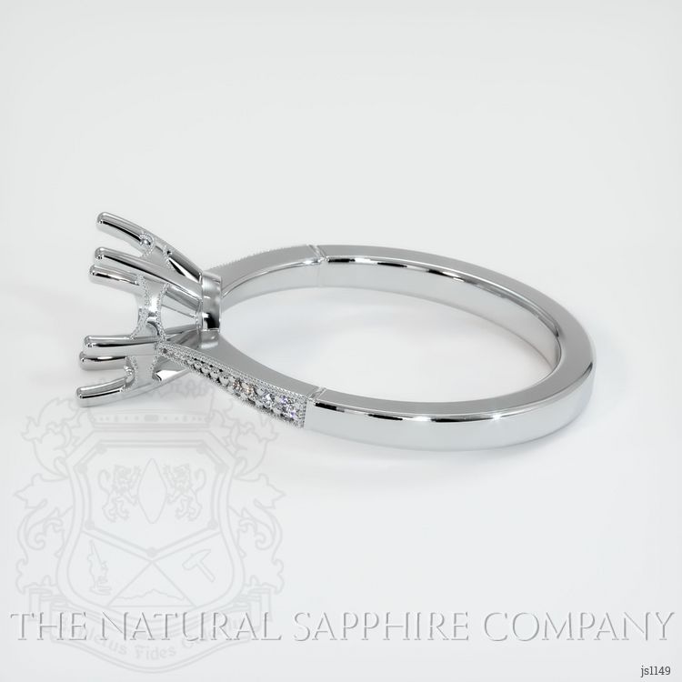 14K White Gold Antique Style Ring Setting