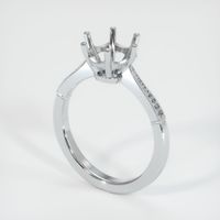 18K White Gold Antique Style Ring Setting Video