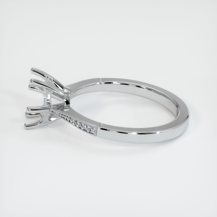 18K White Gold Antique Style Ring Setting