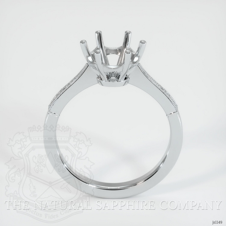 18K White Gold Antique Style Ring Setting