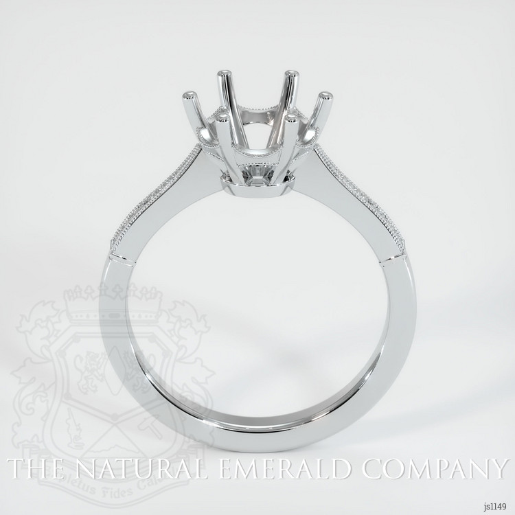 18K White Gold Antique Style Ring Setting