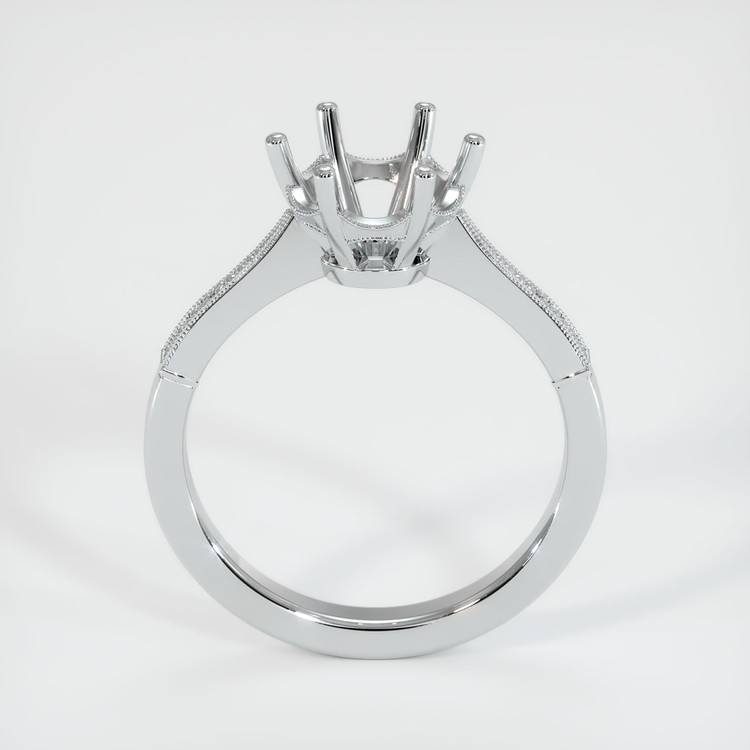 18K White Gold Antique Style Ring Setting